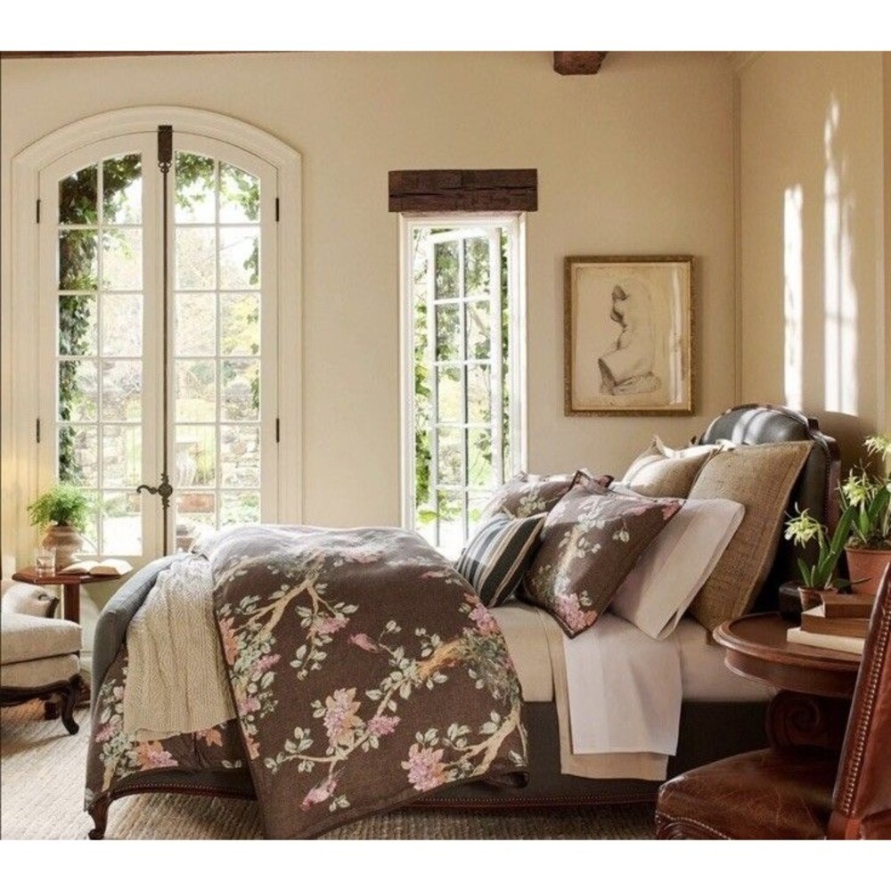 Ralph Lauren Brinly Harlow Floral King Duvet Cover ONLY Forest Brown